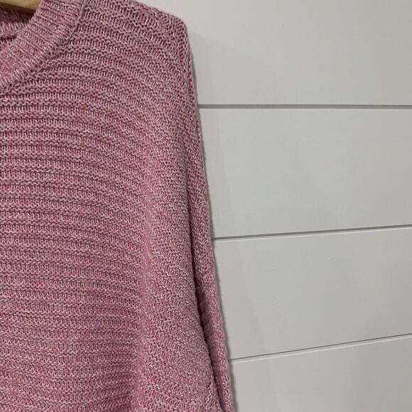 Joie | Sweater Pink Pullover Crewneck Button Detail- Size Large - Picture 6 of 9